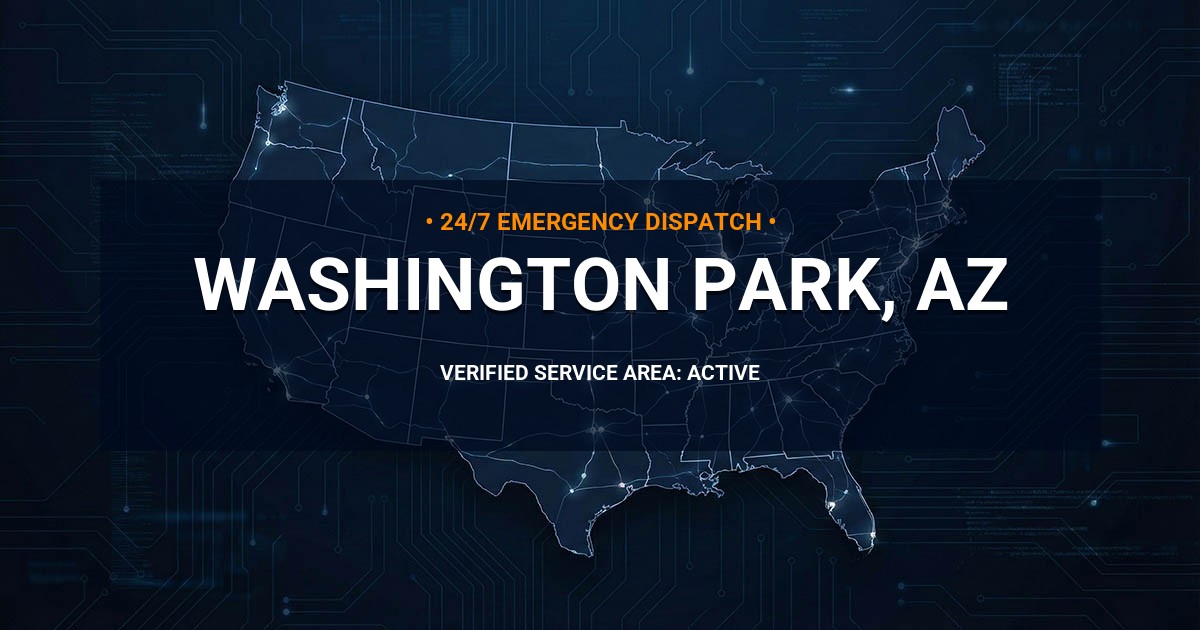 Emergency Plumbing Dispatch Map for Plumbing Services: Washington Park, AZ