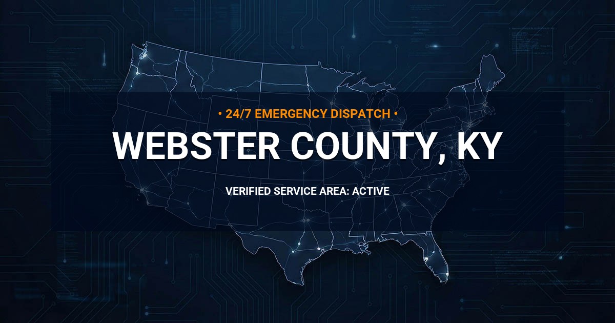 Emergency Plumbing Dispatch Map for Webster County Plumbing Logistics