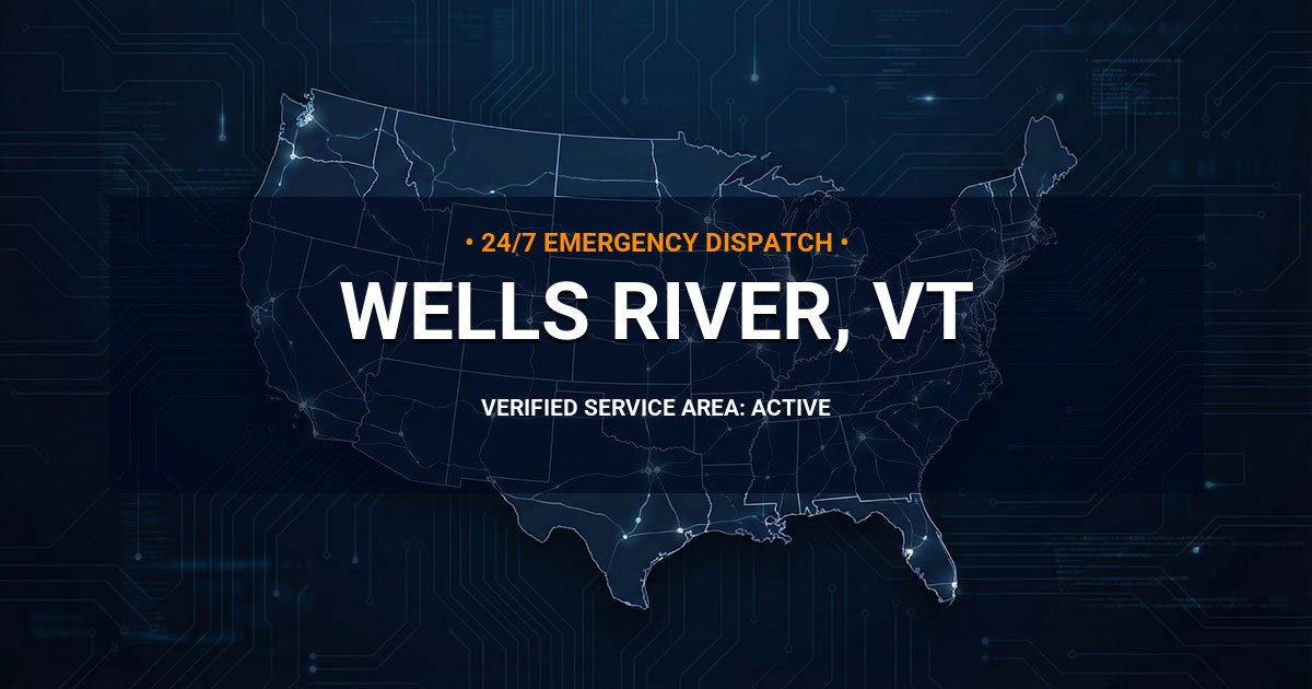 Emergency Plumbing Dispatch Map for Plumbing Services: Wells River, VT
