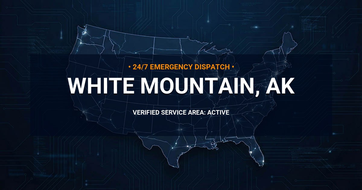 Emergency Plumbing Dispatch Map for Plumbing Services: White Mountain, AK