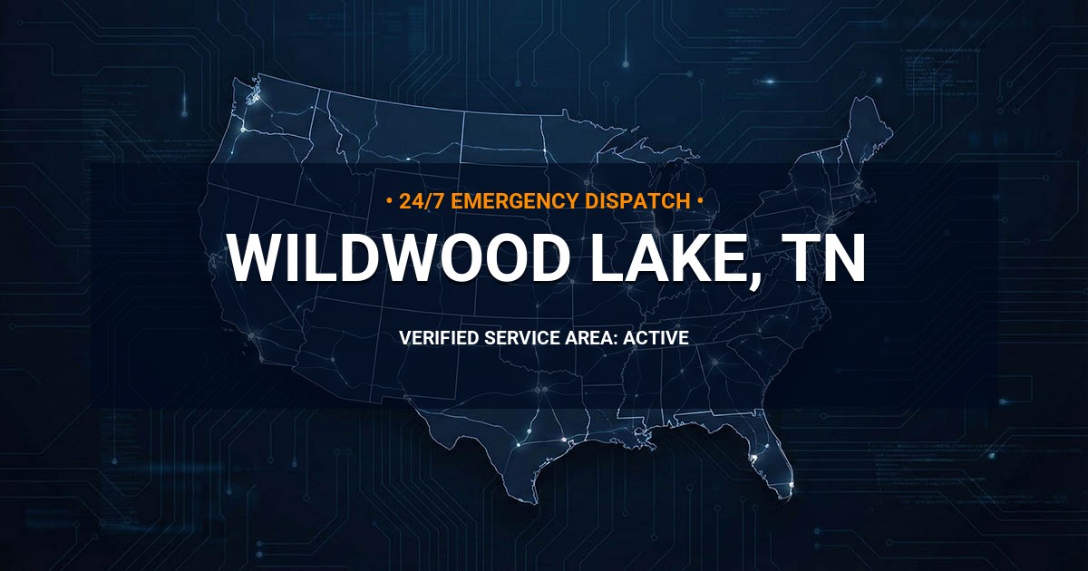 Emergency Plumbing Dispatch Map for Plumbing Services: Wildwood Lake, TN