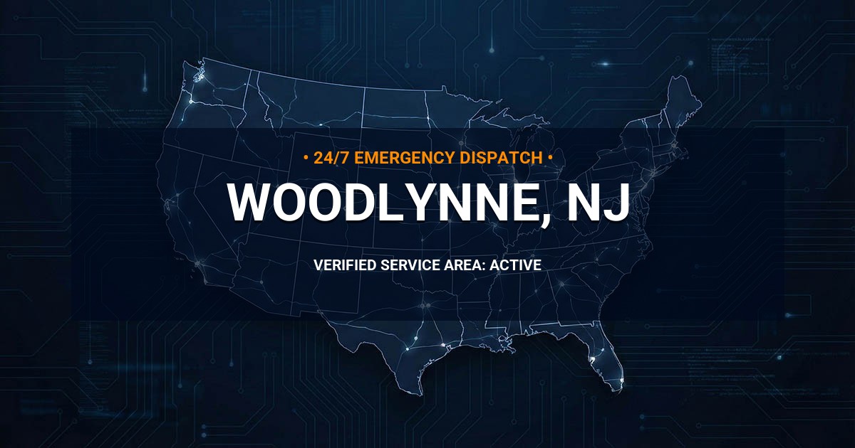 Emergency Plumbing Dispatch Map for Plumbing Services: Woodlynne, NJ