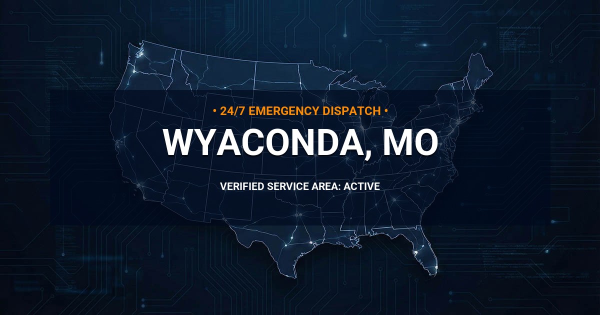 Emergency Plumbing Dispatch Map for Plumbing Services: Wyaconda, MO