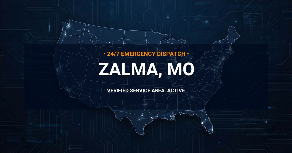 Emergency Plumbing Dispatch Map for Plumbing Services: Zalma, MO