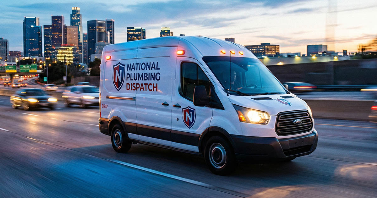 National Plumbing Dispatch - 24/7 Response Vehicle